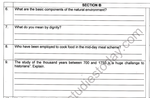 CBSE Class 7 Social Science Worksheet Set R 2