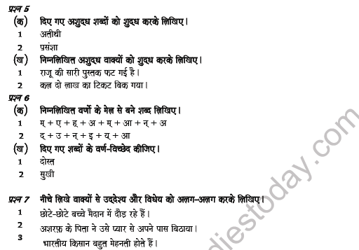 CBSE Class 8 Hindi Question Paper Set X Solved 2