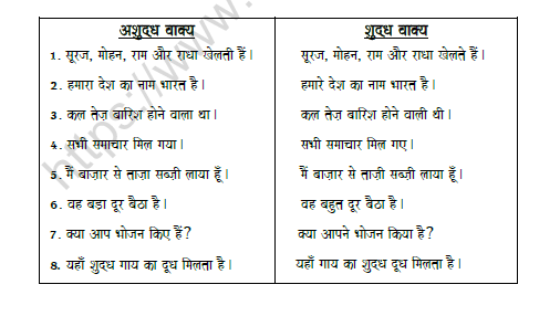 CBSE Class 8 Hindi Spelling correction Worksheet Set B 2
