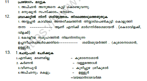 CBSE Class 8 Malayalam Practice Worksheet Set D 3