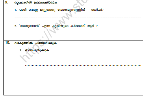 CBSE Class 8 Malayalam Sample Paper Set B Solved 3