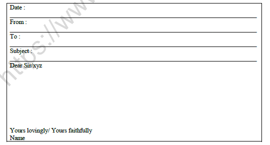 cbse class 9 english email writing worksheet