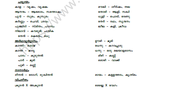 CBSE Class 9 Malayalam Ampadiyilekk Worksheet Set A 2