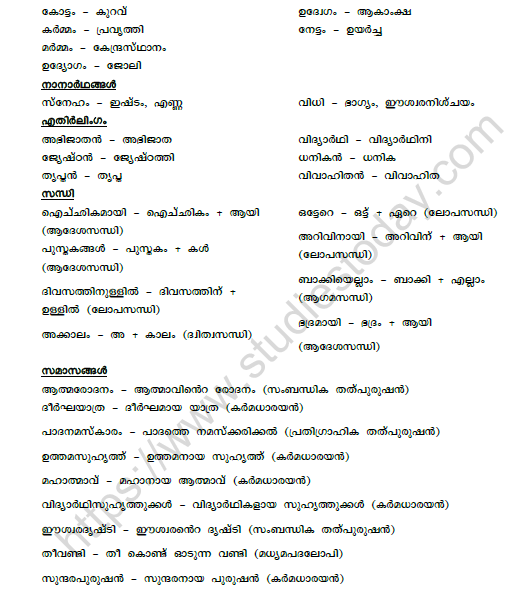 CBSE Class 9 Malayalam Randu Taxikkar Worksheet Set C 3