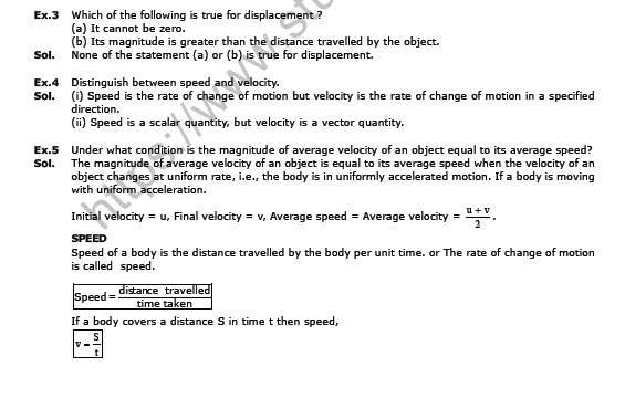 CBSE Class 9 Science Motion Worksheet Set J 2