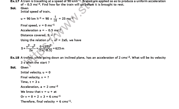 CBSE Class 9 Science Motion Worksheet Set J 6