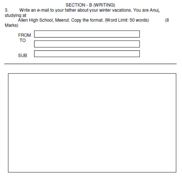 CBSE Class 7 English Sample Paper Set 6