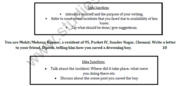 CBSE Class 7 English Sample Paper Set H