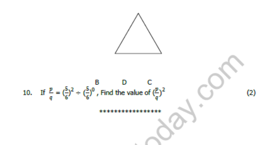 CBSE Class 7 Mathematics Sample Paper Set G