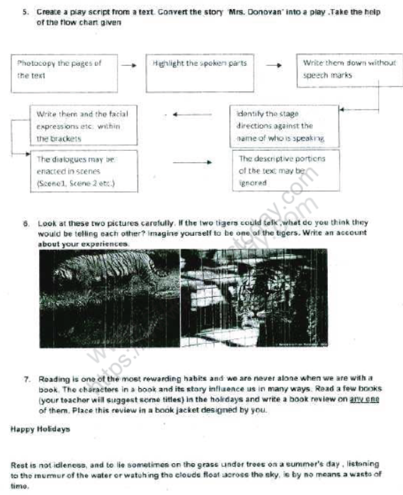 CBSE Class 7 Revision Question Papers Set A