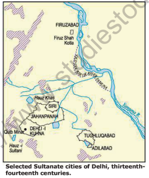 delhi sultanate map 15th century