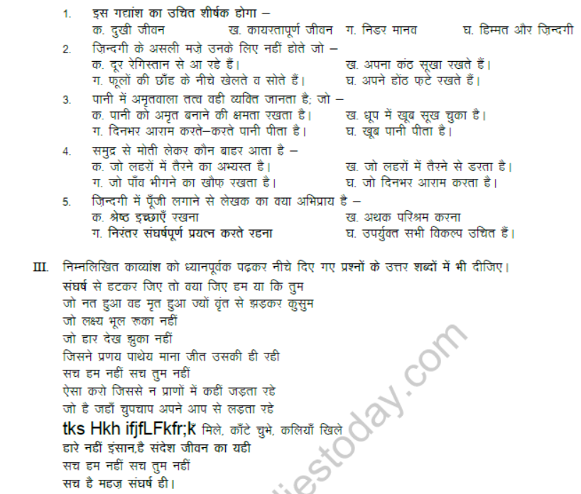 CBSE Class 9 Hindi Sample Paper Set B