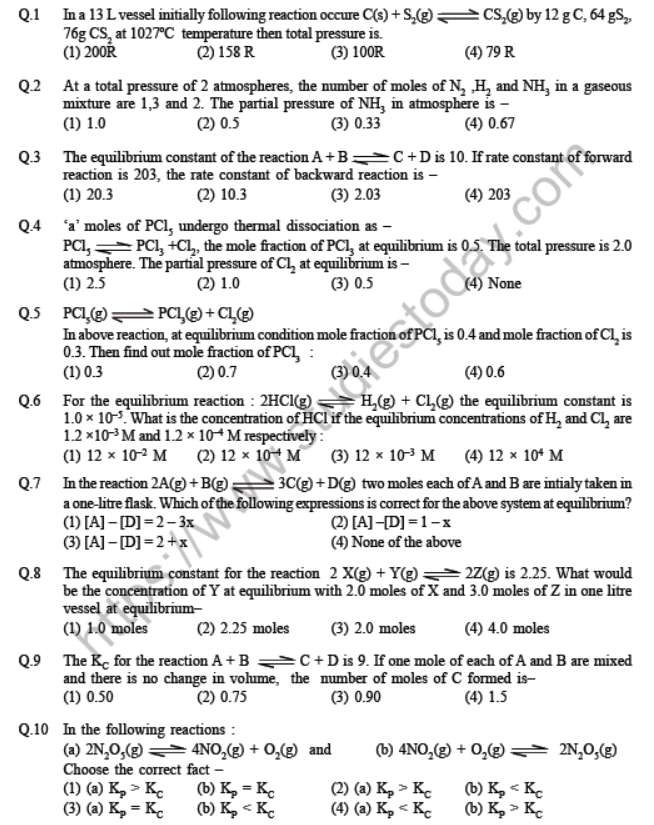 JEE Chemistry Environmental Chemistry MCQs B