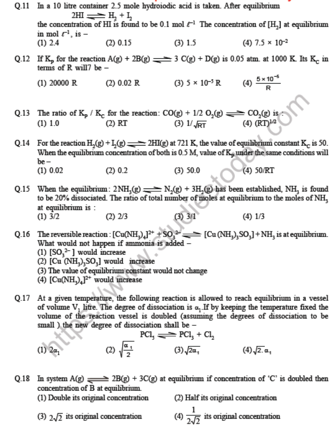 JEE Chemistry Environmental Chemistry MCQs B