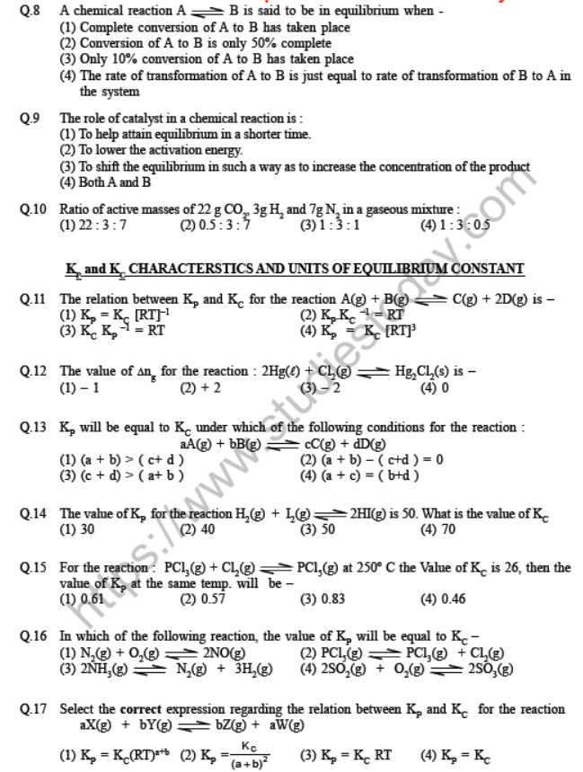 JEE Chemistry Environmental Chemistry MCQs A