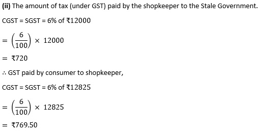 ML Aggarwal Solutions Class 10 Maths Chapter 1 Goods and Service Tax (GST)-7