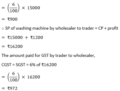 ML Aggarwal Solutions Class 10 Maths Chapter 1 Goods and Service Tax (GST)