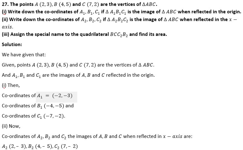 ML Aggarwal Solutions Class 10 Maths Chapter 10 Reflection-18