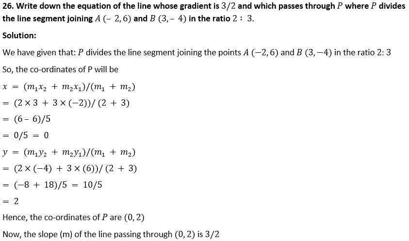 ML Aggarwal Solutions Class 10 Maths Chapter 12 Equation of Straight Line-10