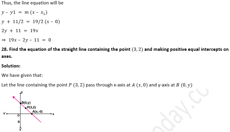 ML Aggarwal Solutions Class 10 Maths Chapter 12 Equation of Straight Line-11