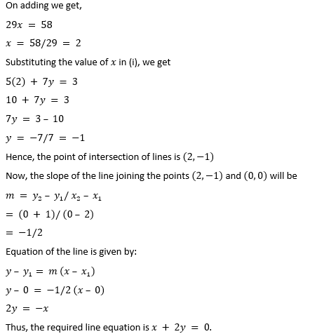 ML Aggarwal Solutions Class 10 Maths Chapter 12 Equation of Straight Line-18