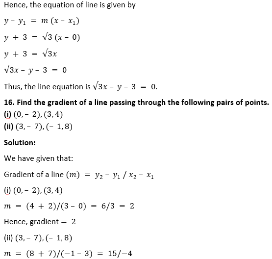 ML Aggarwal Solutions Class 10 Maths Chapter 12 Equation of Straight Line-3