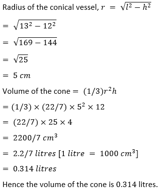 ML Aggarwal Solutions Class 10 Maths Chapter 17 Mensuration-2
