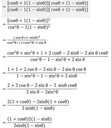 ML Aggarwal Solutions Class 10 Maths Chapter 18 Trigonometric Identities-43