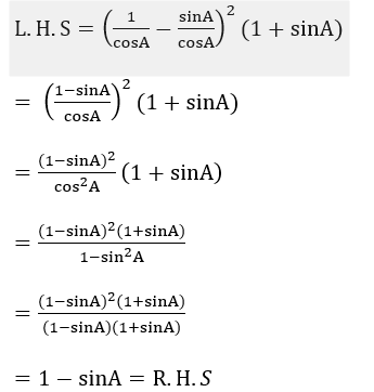 ML Aggarwal Solutions Class 10 Maths Chapter 18 Trigonometric Identities-73