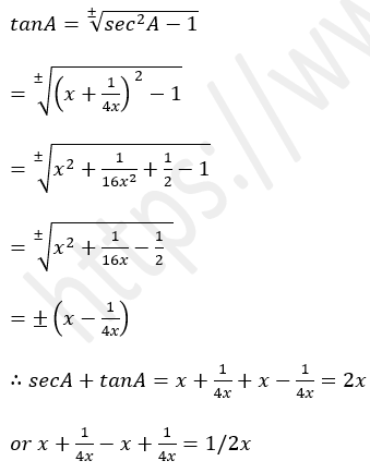 ML Aggarwal Solutions Class 10 Maths Chapter 18 Trigonometric Identities-89