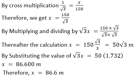 ML Aggarwal Solutions Class 10 Maths Chapter 20 Heights and Distances-1