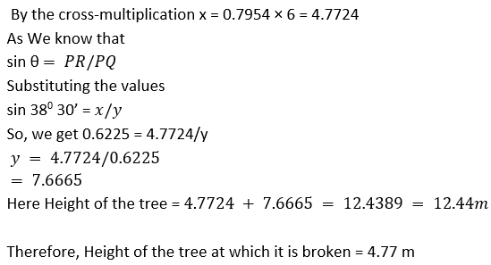 ML Aggarwal Solutions Class 10 Maths Chapter 20 Heights and Distances-15