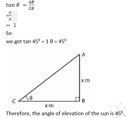 ML Aggarwal Solutions Class 10 Maths Chapter 20 Heights and Distances-3