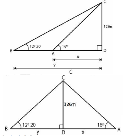 ML Aggarwal Solutions Class 10 Maths Chapter 20 Heights and Distances-39