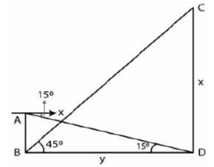 ML Aggarwal Solutions Class 10 Maths Chapter 20 Heights and Distances-44