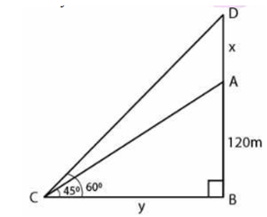 ML Aggarwal Solutions Class 10 Maths Chapter 20 Heights and Distances-45