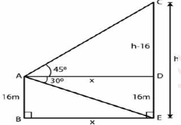 ML Aggarwal Solutions Class 10 Maths Chapter 20 Heights and Distances-57