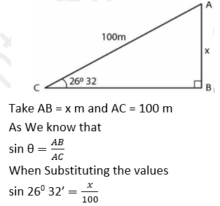 ML Aggarwal Solutions Class 10 Maths Chapter 20 Heights and Distances-9