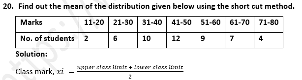 ML Aggarwal Solutions Class 10 Maths Chapter 21 Measures Of Central Tendency-21