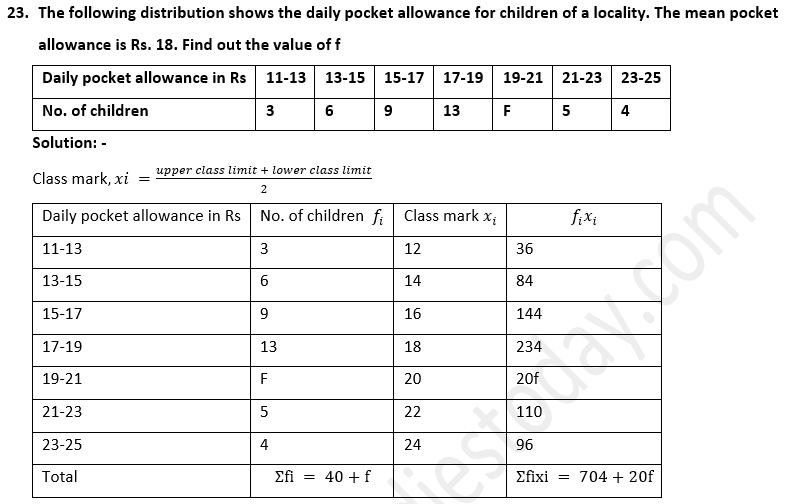 ML Aggarwal Solutions Class 10 Maths Chapter 21 Measures Of Central Tendency-25