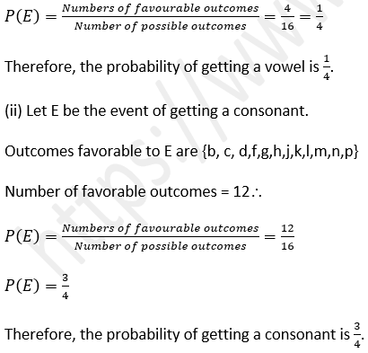 ML Aggarwal Solutions Class 10 Maths Chapter 22 Probability-28