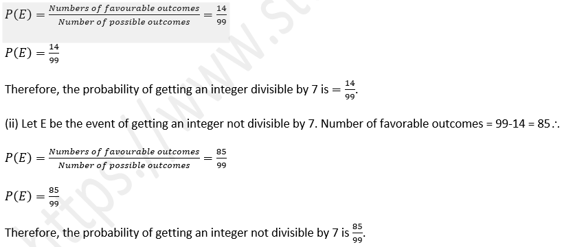 ML Aggarwal Solutions Class 10 Maths Chapter 22 Probability-30