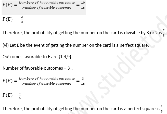 ML Aggarwal Solutions Class 10 Maths Chapter 22 Probability-38