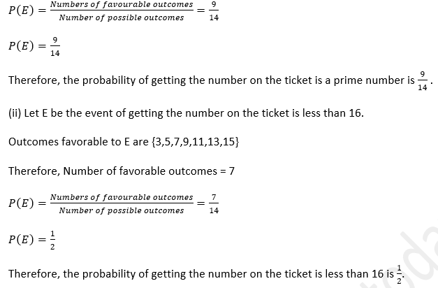 ML Aggarwal Solutions Class 10 Maths Chapter 22 Probability-42