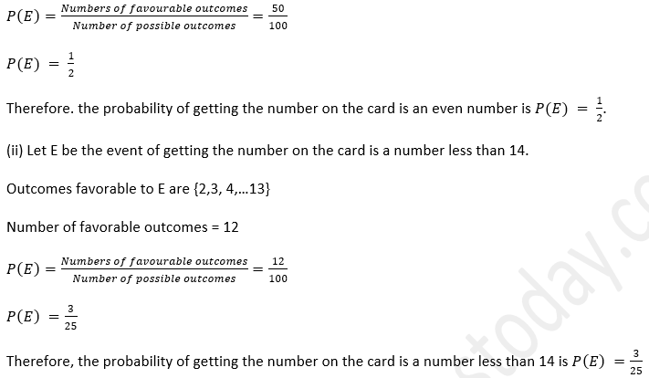 ML Aggarwal Solutions Class 10 Maths Chapter 22 Probability-46