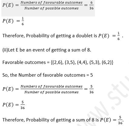 ML Aggarwal Solutions Class 10 Maths Chapter 22 Probability-68