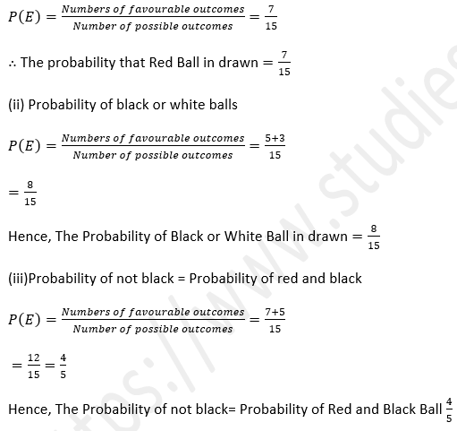 ML Aggarwal Solutions Class 10 Maths Chapter 22 Probability-9