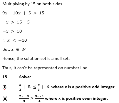 ML Aggarwal Solutions Class 10 Maths Chapter 4 Linear Inequations-11