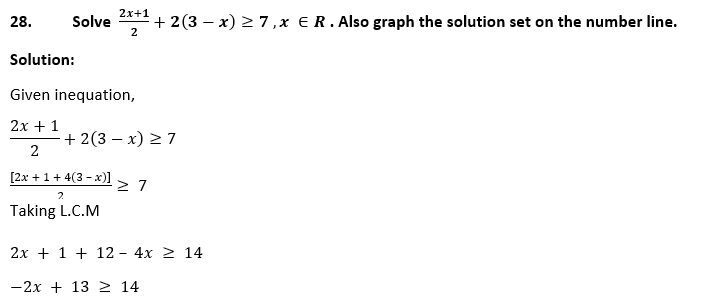 ML Aggarwal Solutions Class 10 Maths Chapter 4 Linear Inequations-29