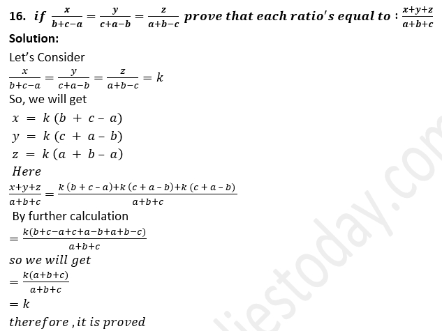 ML Aggarwal Solutions Class 10 Maths Chapter 7 Ratio and Proportion-111